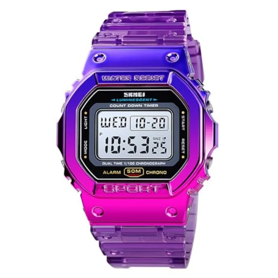 Outdoor Sport Unisex Watches LED Light Digital Watches Transparent Multifunctional Wristwatch for Men and Women Casual Style St
Outdoor Sport Unisex Watches LED Light Digital Watches Transparent Multifunctional Wristwatch for Men and Women Casual Style St
