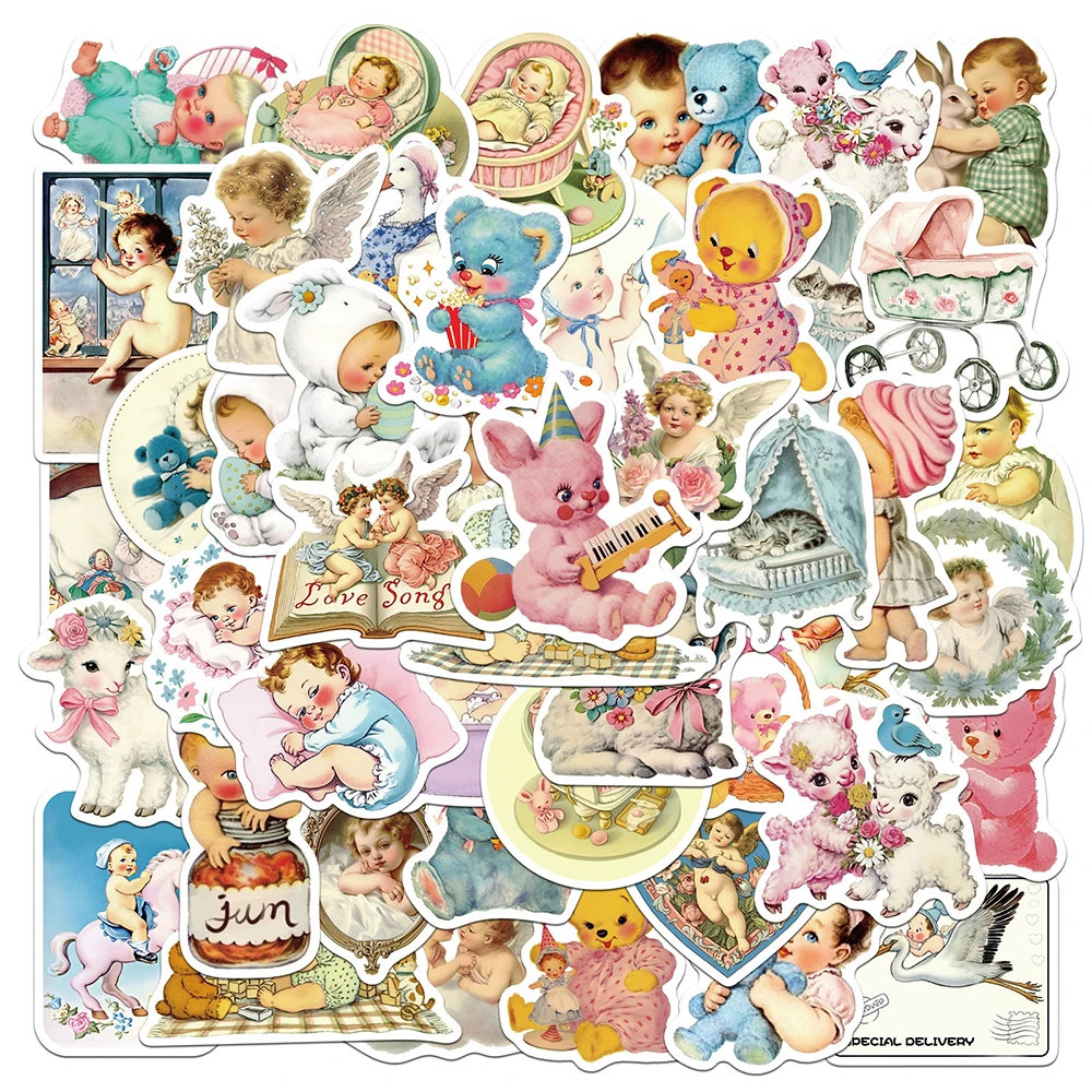 10/30/50pcs Vintage Cute Animals Clipart Baby Stickers Cartoon Aesthetic Graffiti Decals Scrapbook Suitcase Phone Sticker Decor
10/30/50pcs Vintage Cute Animals Clipart Baby Stickers Cartoon Aesthetic Graffiti Decals Scrapbook Suitcase Phone Sticker Decor