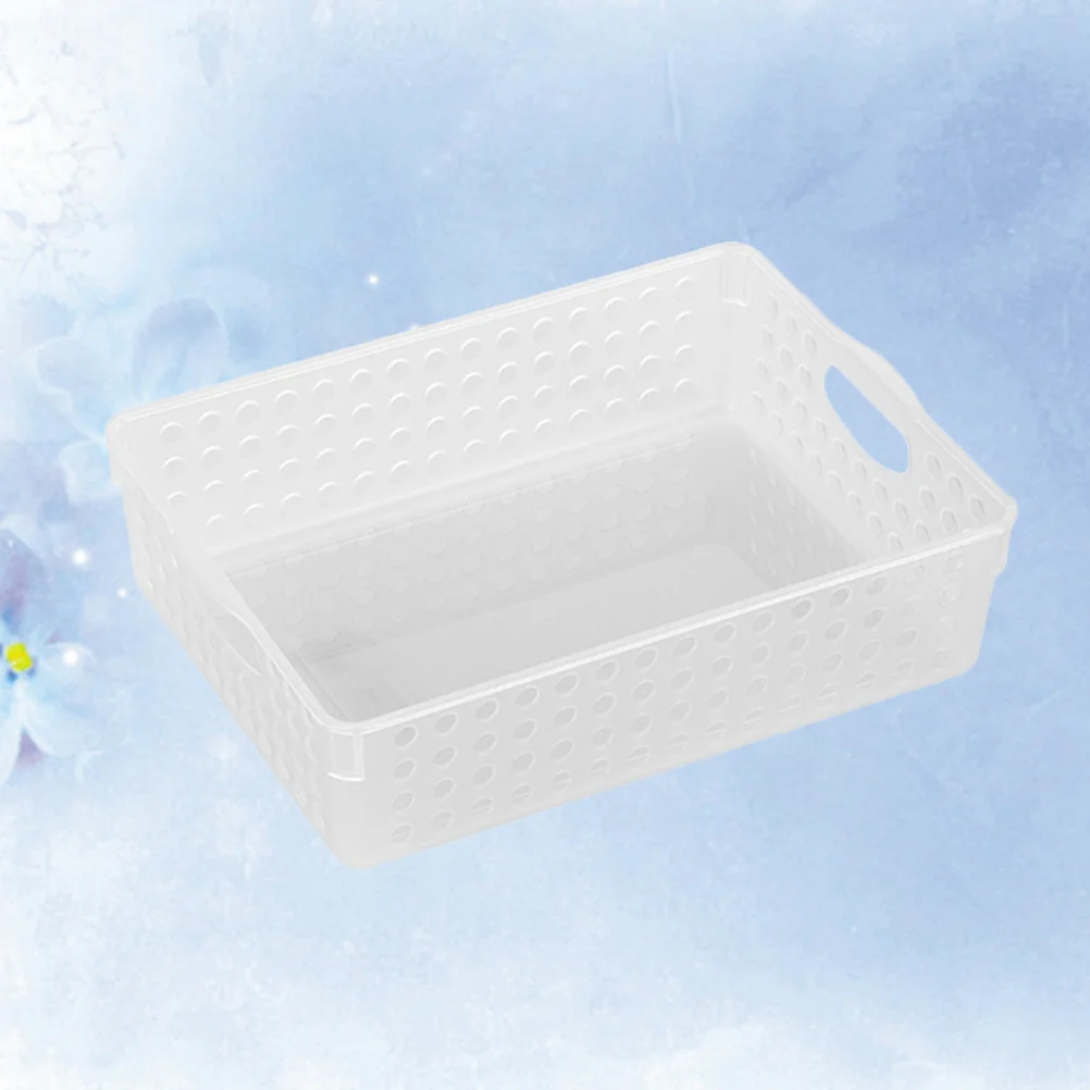 Plastic Storage Hollow Desktop Organizer Box For Home With Side Handles Large Capacity Lightweight White Small Size
Plastic Storage Hollow Desktop Organizer Box For Home With Side Handles Large Capacity Lightweight White Small Size