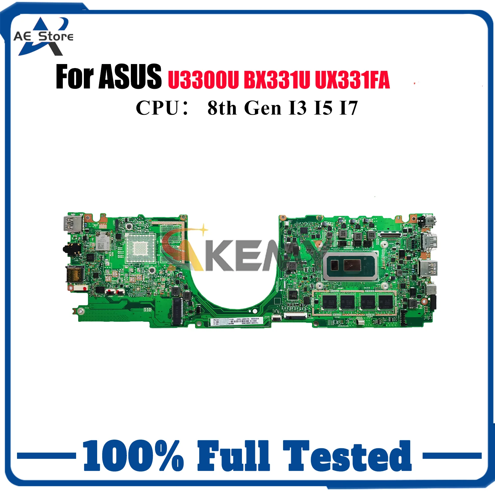 UX331FA Материнская плата для ноутбука ASUS ZenBook UX331 UX33UAL UX33UN U3300U UX33UA BX331U Материнская плата с процессором I3 I5 I7 100% тест в порядке
UX331FA Материнская плата для ноутбука ASUS ZenBook UX331 UX33UAL UX33UN U3300U UX33UA BX331U Материнская плата с процессором I3 I5 I7 100% тест в порядке