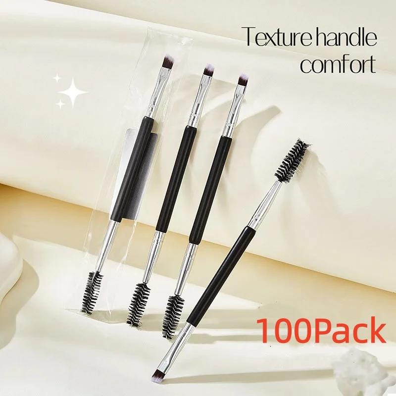 Набор из 100 профессиональных двусторонних кистей для бровей и ресниц с угловым наконечником для салонов красоты, для контуринга и придания формы бровям или ресницам
Набор из 100 профессиональных двусторонних кистей для бровей и ресниц с угловым наконечником для салонов красоты, для контуринга и придания формы бровям или ресницам