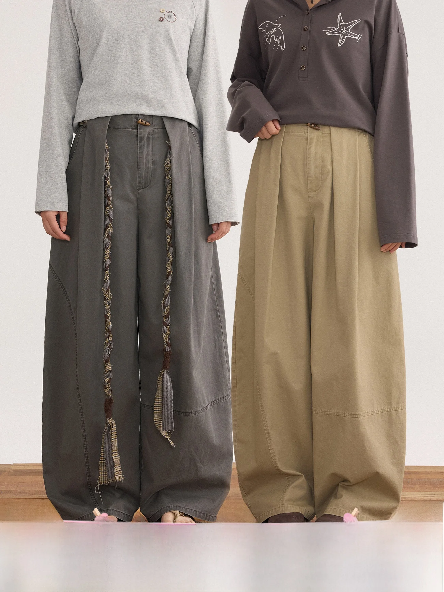 Retro Cotton Chino Pants Women's Loose Wide Leg Casual Trousers Elastic Waist Washed Style Spring Fashion Breathable Comfortable
Retro Cotton Chino Pants Women's Loose Wide Leg Casual Trousers Elastic Waist Washed Style Spring Fashion Breathable Comfortable