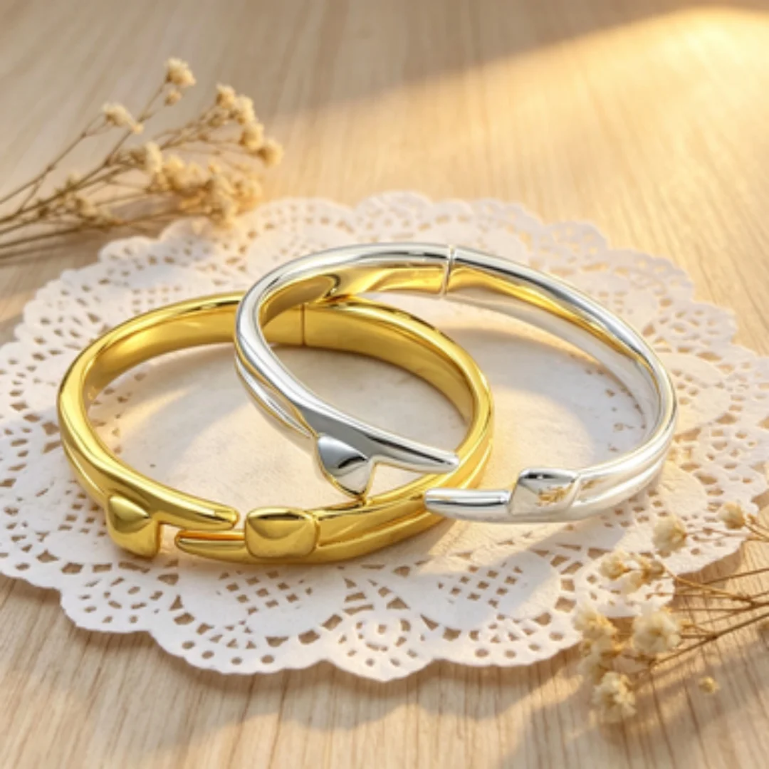 2026 Trendy Hot Selling Metallic Gold Silver Geometric Opening Bracelet No Gender Accessories Valentine's Day Gift
2026 Trendy Hot Selling Metallic Gold Silver Geometric Opening Bracelet No Gender Accessories Valentine's Day Gift