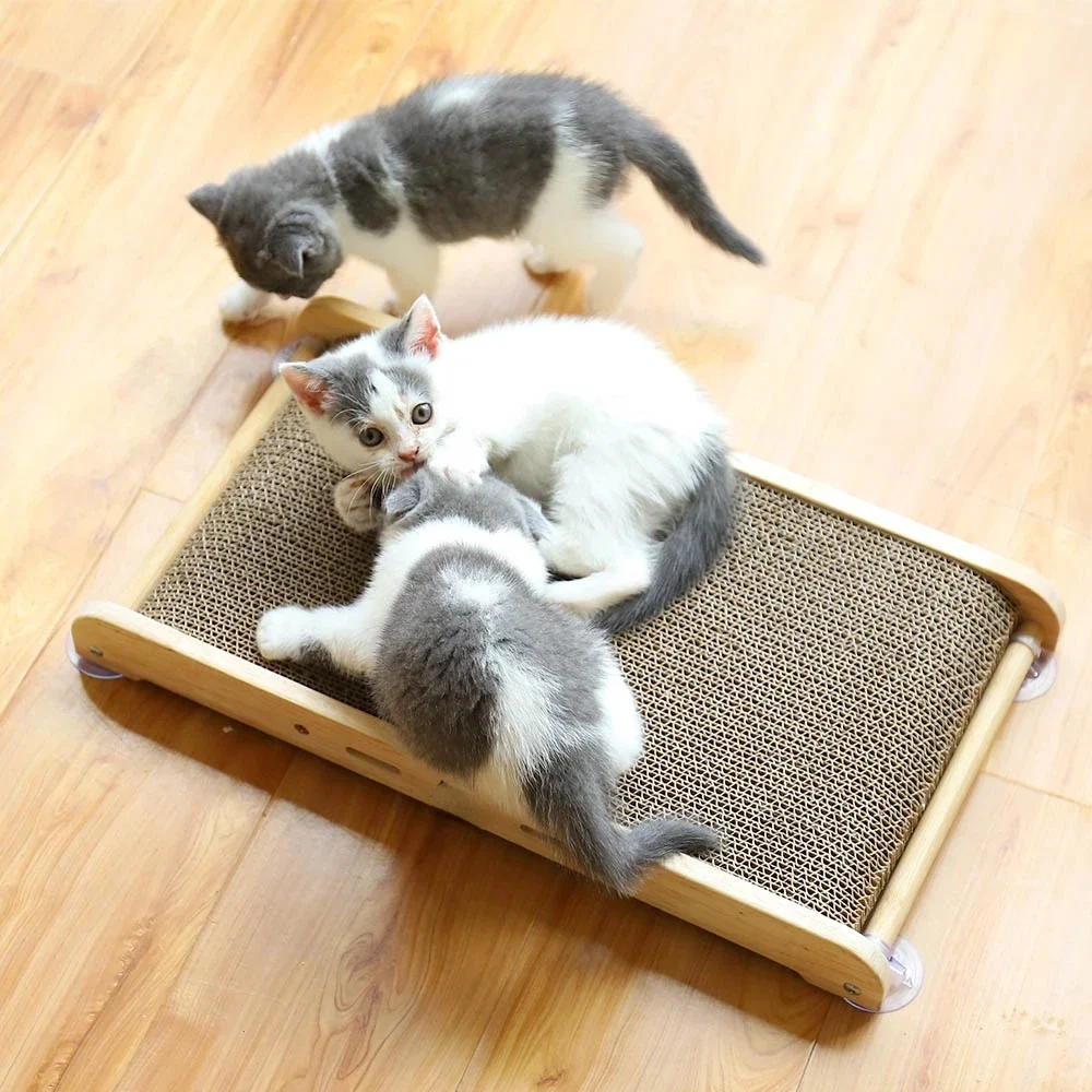 Durable Mounted Training Grinding Claw Toys For Cats wooden Reversible sisal Cardboard Cat Scratch Pad
Durable Mounted Training Grinding Claw Toys For Cats wooden Reversible sisal Cardboard Cat Scratch Pad