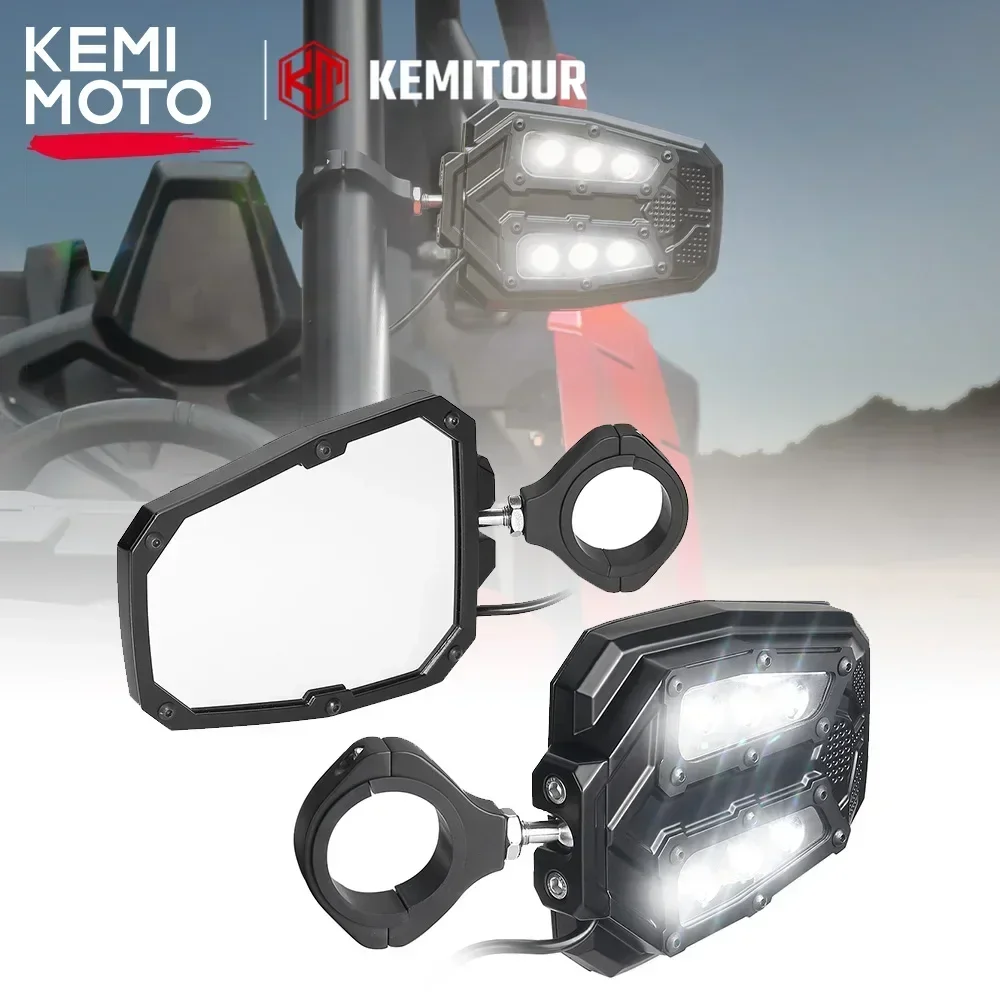 UTV 1.75in 2in Rearview Side Mirror w Led Light Compatible with Polaris RZR PRO XP 4 1000 800 for Arctic Cat for Can-Am Maverick
UTV 1.75in 2in Rearview Side Mirror w Led Light Compatible with Polaris RZR PRO XP 4 1000 800 for Arctic Cat for Can-Am Maverick