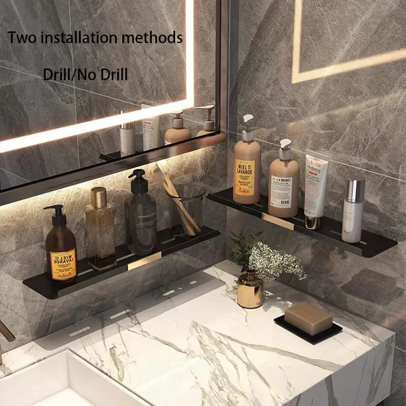 Bathroom Shelf No Drill Aluminum Toilet Sink Shelves Sink Shampoo Storage Rack Holder Bathroom Accessories Kitchen Organizer
Bathroom Shelf No Drill Aluminum Toilet Sink Shelves Sink Shampoo Storage Rack Holder Bathroom Accessories Kitchen Organizer