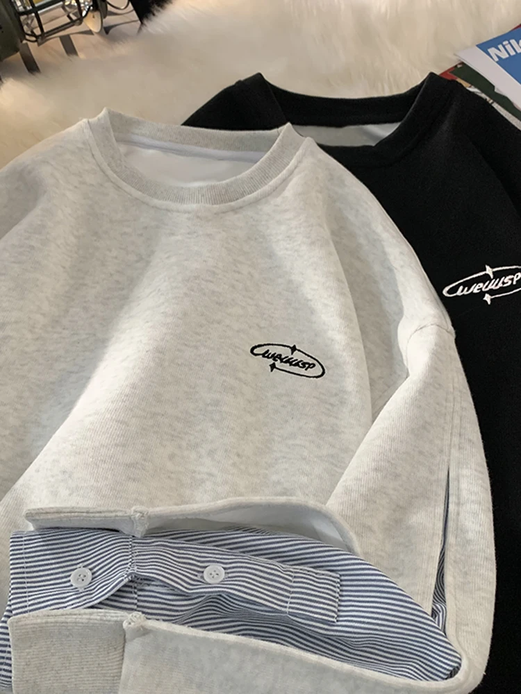 Casual round Neck Long Sleeve Men's Sweatshirt Autumn New Style High Street Hip Hop Brand College Style Leisure Outerwear
Casual round Neck Long Sleeve Men's Sweatshirt Autumn New Style High Street Hip Hop Brand College Style Leisure Outerwear