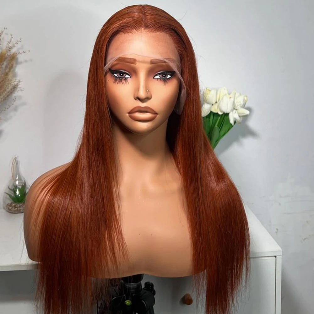 Reddish Brown Straight Human Hair Wig 13X6 Lace Frontal Wigs Human Hair 220 Density Brazilian Hair Wig For Women
Reddish Brown Straight Human Hair Wig 13X6 Lace Frontal Wigs Human Hair 220 Density Brazilian Hair Wig For Women 