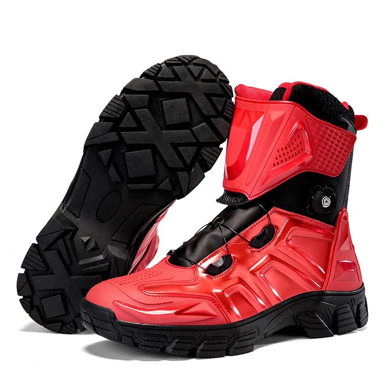 New Motorbike Boots Anti-slip Waterproof Motorcycle Boots Wear-resistant Biker Protection Equipment Anti-fall Motocross Boot
New Motorbike Boots Anti-slip Waterproof Motorcycle Boots Wear-resistant Biker Protection Equipment Anti-fall Motocross Boot