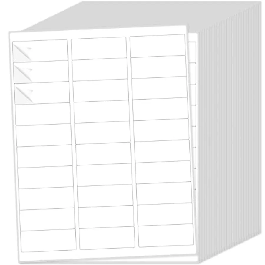 Matte White Printable Labels 100 Labels Stickers for Laser/Inkjet Printing Blank Address Mailing Label 0 30 Stickers per Sheet
Matte White Printable Labels 100 Labels Stickers for Laser/Inkjet Printing Blank Address Mailing Label 0 30 Stickers per Sheet