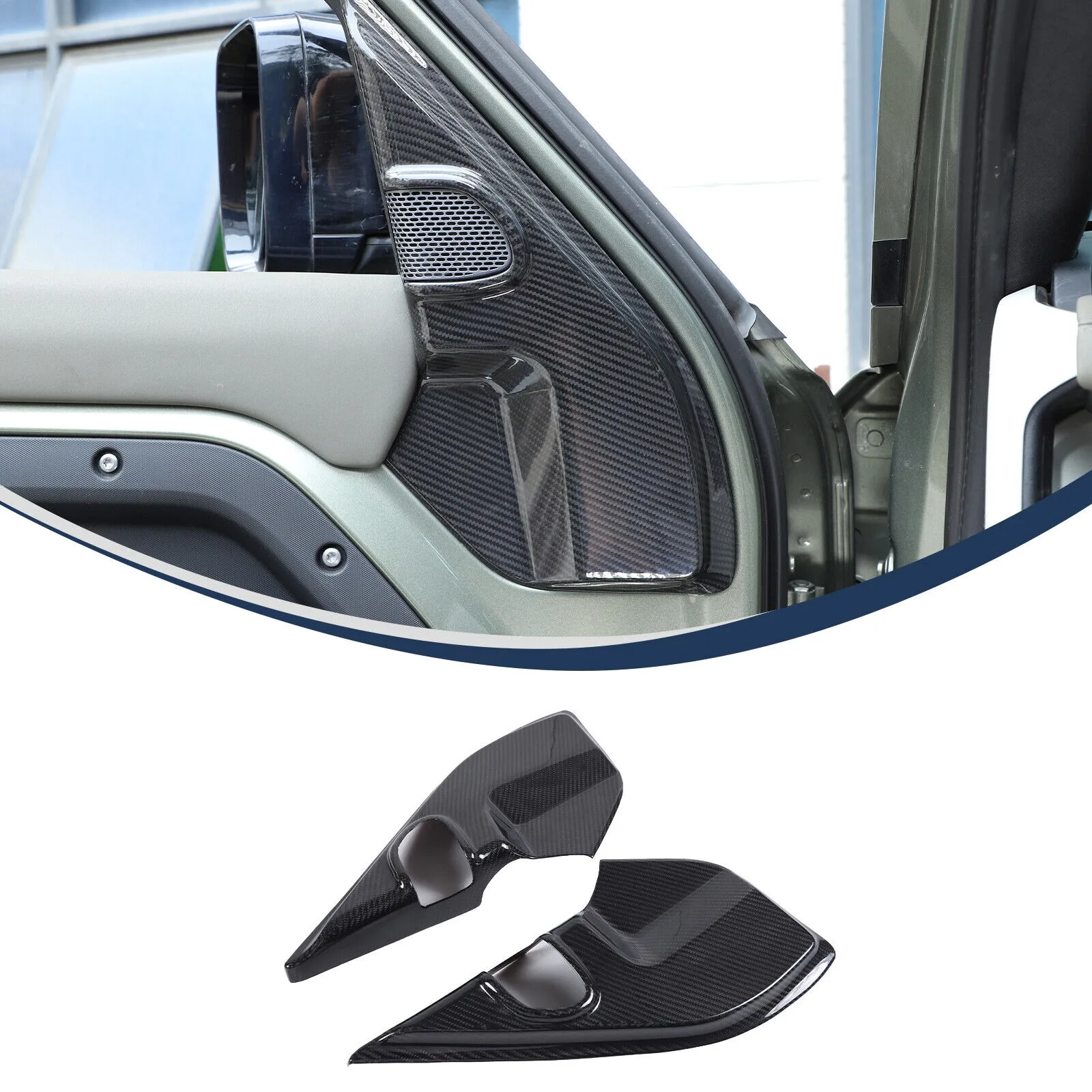Отделка панели колонки из углеродного волокна ABS A Pillar для Land Rover Defender 20 +
Отделка панели колонки из углеродного волокна ABS A Pillar для Land Rover Defender 20 +