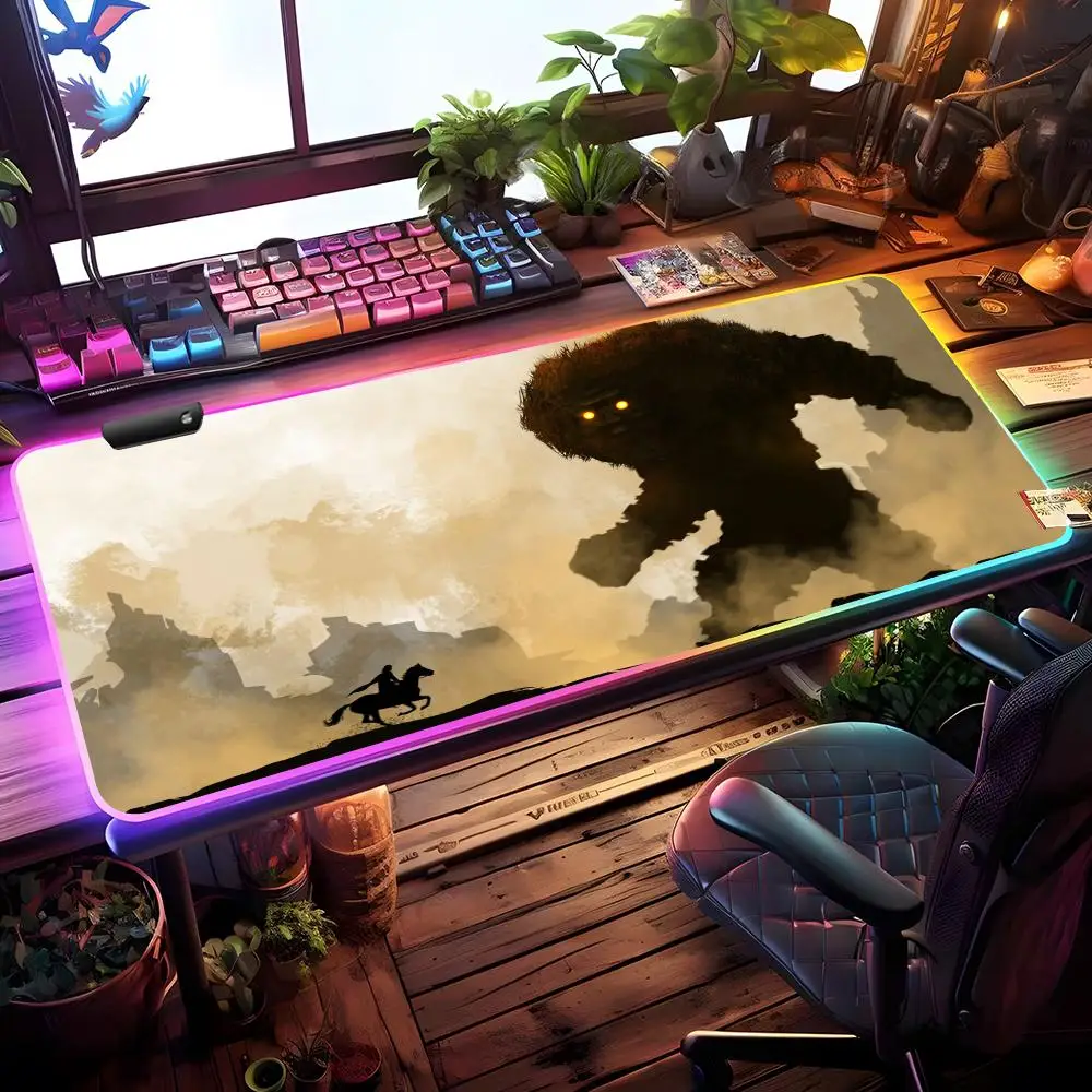 Коврик для мыши Shadow Of The Colossus, игровой коврик для мыши RGB, настольный коврик HD Gamer, большой светодиодный светильник, коврики для мыши XXL
Коврик для мыши Shadow Of The Colossus, игровой коврик для мыши RGB, настольный коврик HD Gamer, большой светодиодный светильник, коврики для мыши XXL