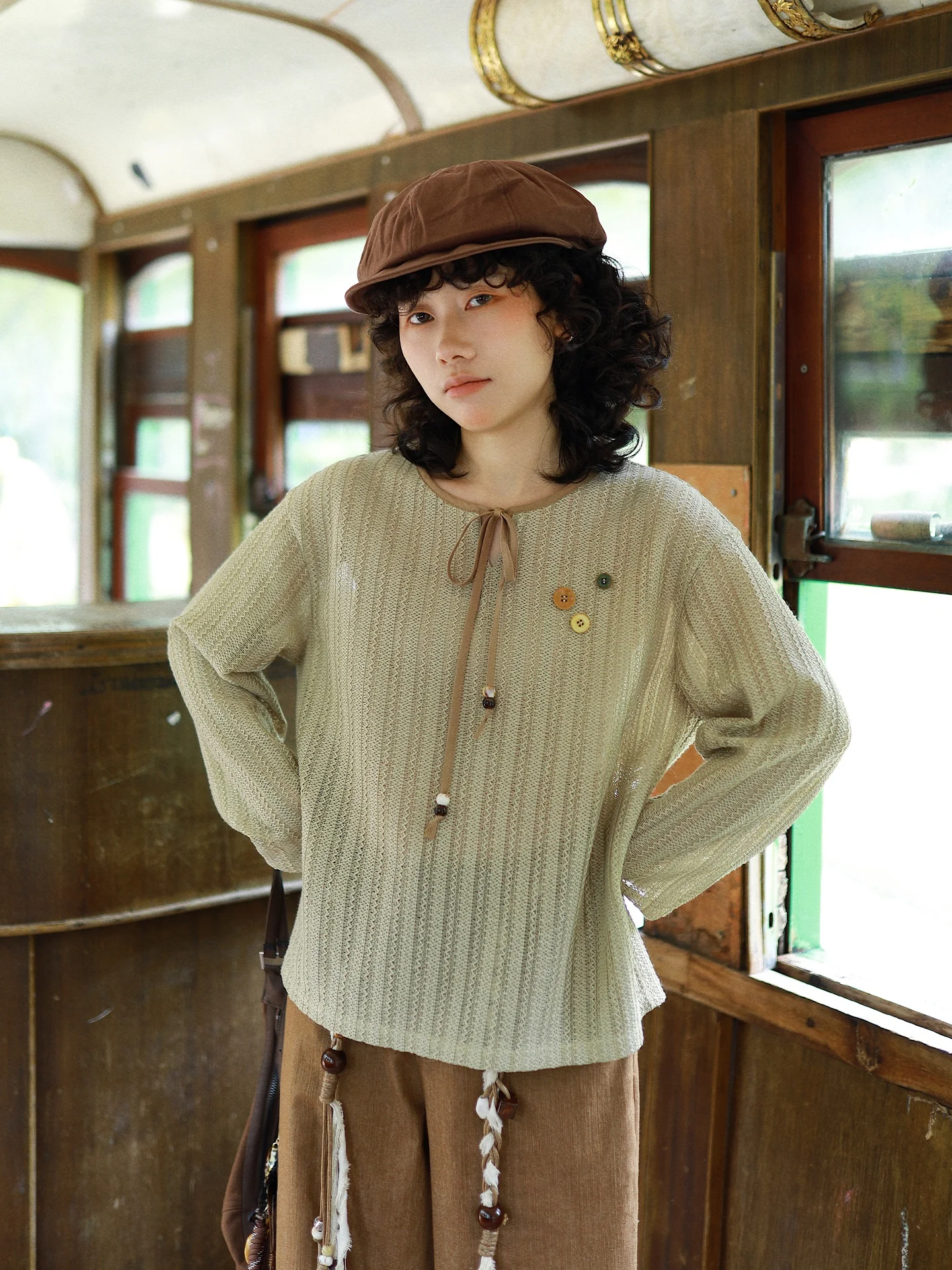 Ashita Stu Japanese Style Lazy Hollow out Knitted Top Women Summer Loose Fit Long Sleeve round Neck Cool Feeling Casual Shirt
Ashita Stu Japanese Style Lazy Hollow out Knitted Top Women Summer Loose Fit Long Sleeve round Neck Cool Feeling Casual Shirt