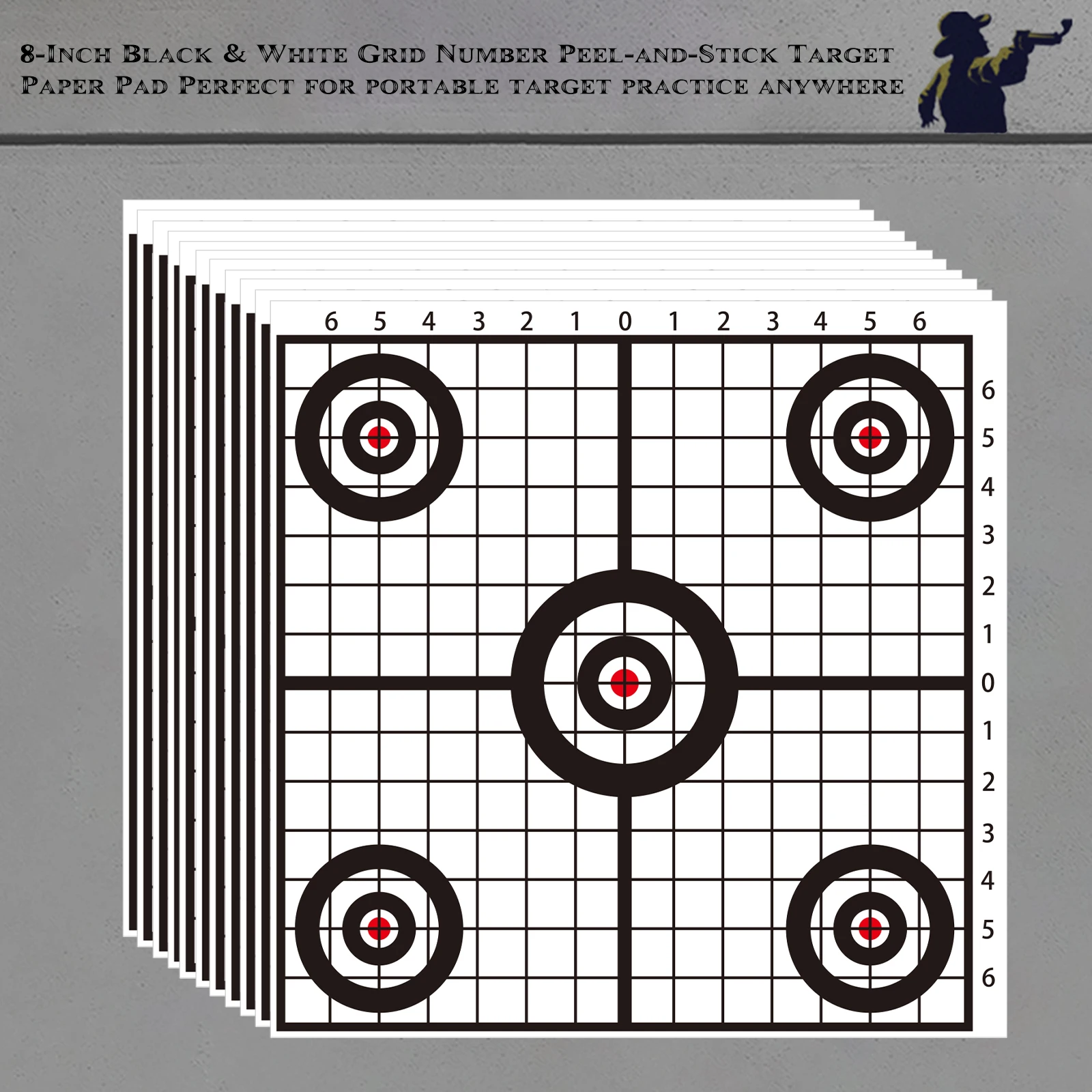 20Pcs 8in Black and White Checkered Ring Aiming Shooting Practice Target Stickers Portable Shooting Target Training Supplies Stickers (Can Be Used for Real Gun Practice and Air Gun Practice)
20Pcs 8in Black and White Checkered Ring Aiming Shooting Practice Target Stickers Portable Shooting Target Training Supplies Stickers (Can Be Used for Real Gun Practice and Air Gun Practice)