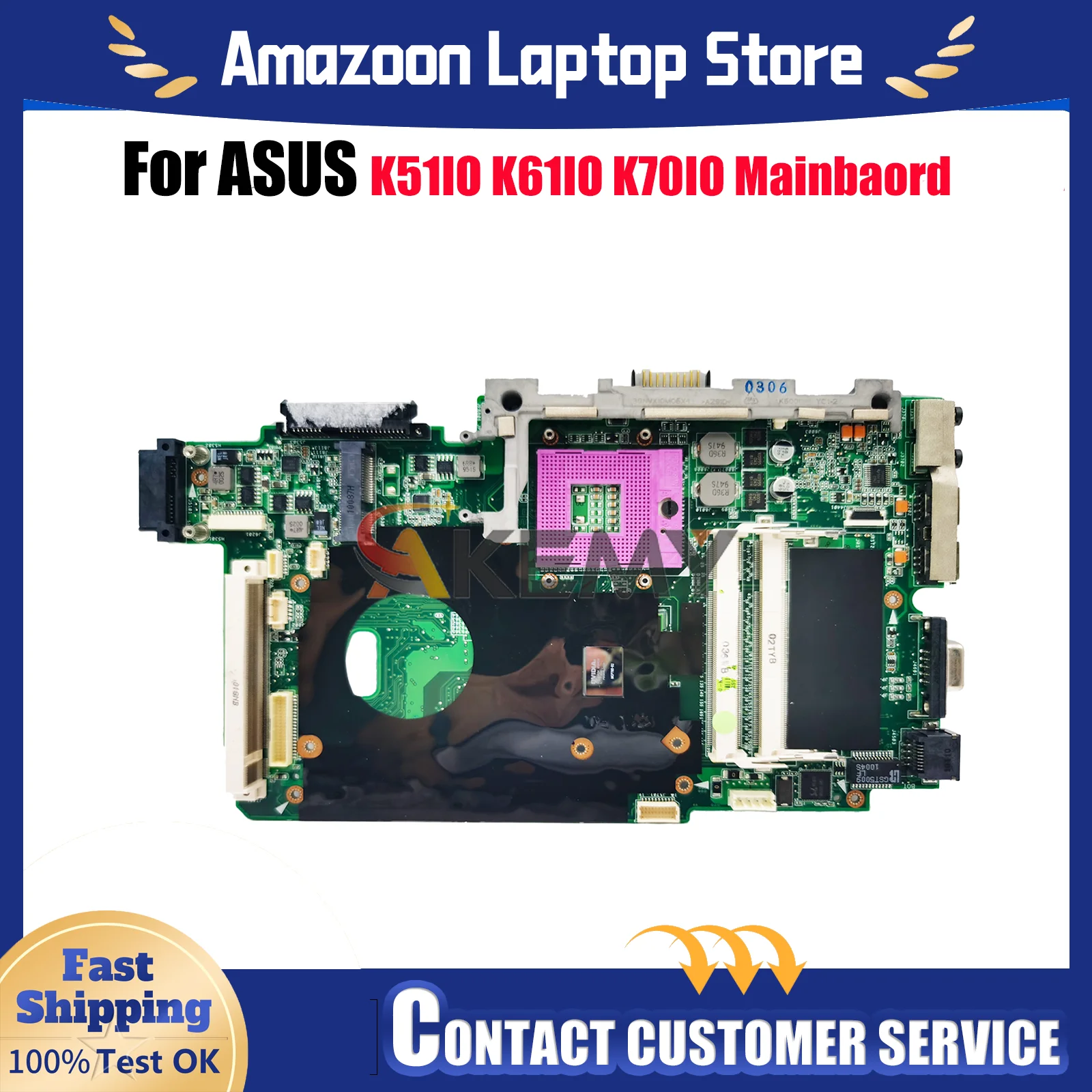 K51IO Laptop Motherboard For ASUS K51I K51IO Notebook Mainboard This item is in stock 100% tests OK fast shipping High quality
K51IO Laptop Motherboard For ASUS K51I K51IO Notebook Mainboard This item is in stock 100% tests OK fast shipping High quality