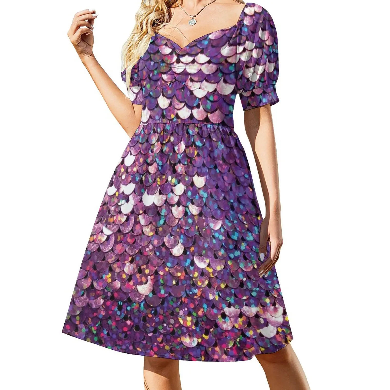 Purple Sequins Sleeveless Dress evening dress woman fairy dress Casual dresses clothes
Purple Sequins Sleeveless Dress evening dress woman fairy dress Casual dresses clothes