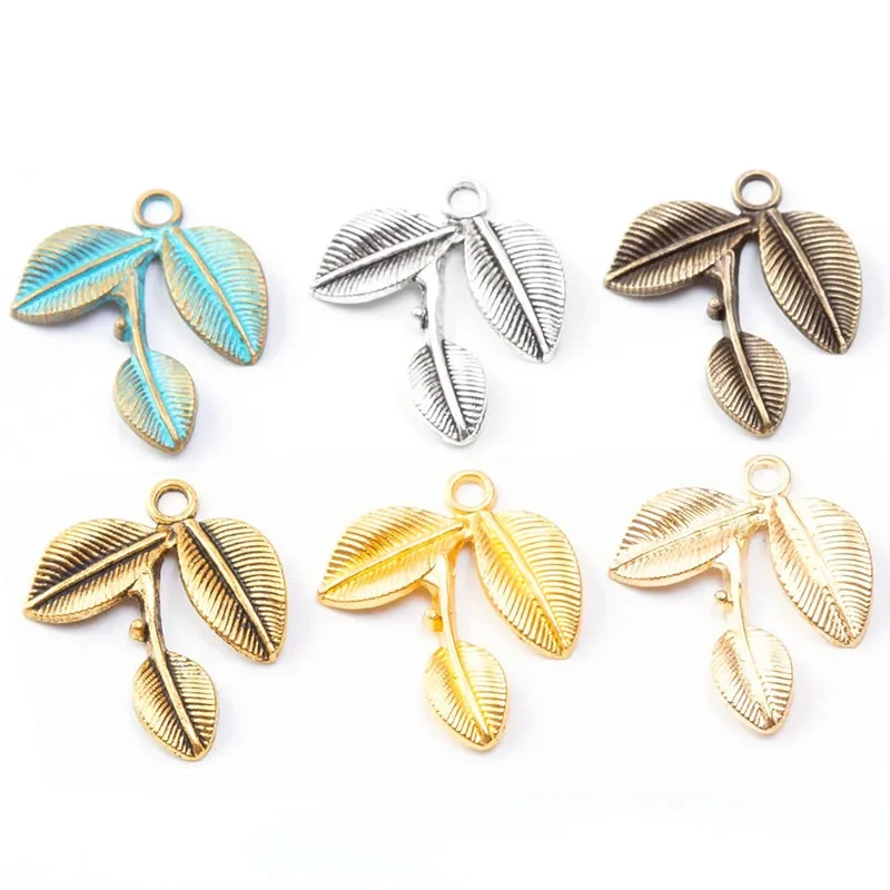 WZNB 20Pcs Antique Silver leaf Charms Leaves Alloy Pendant for Jewelry Making Handmade Earring Bracelet Necklace Diy Accessories
WZNB 20Pcs Antique Silver leaf Charms Leaves Alloy Pendant for Jewelry Making Handmade Earring Bracelet Necklace Diy Accessories