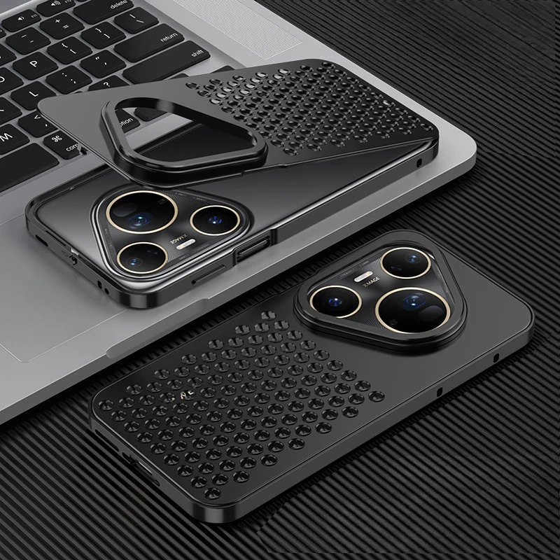 Metal Hollow Heat Dissipation Holes Back Cover For Huawei Pura 80 Ultra Pura80 Pro + Plus Case Spring Buckle Aluminum Capa Coque
Metal Hollow Heat Dissipation Holes Back Cover For Huawei Pura 80 Ultra Pura80 Pro + Plus Case Spring Buckle Aluminum Capa Coque