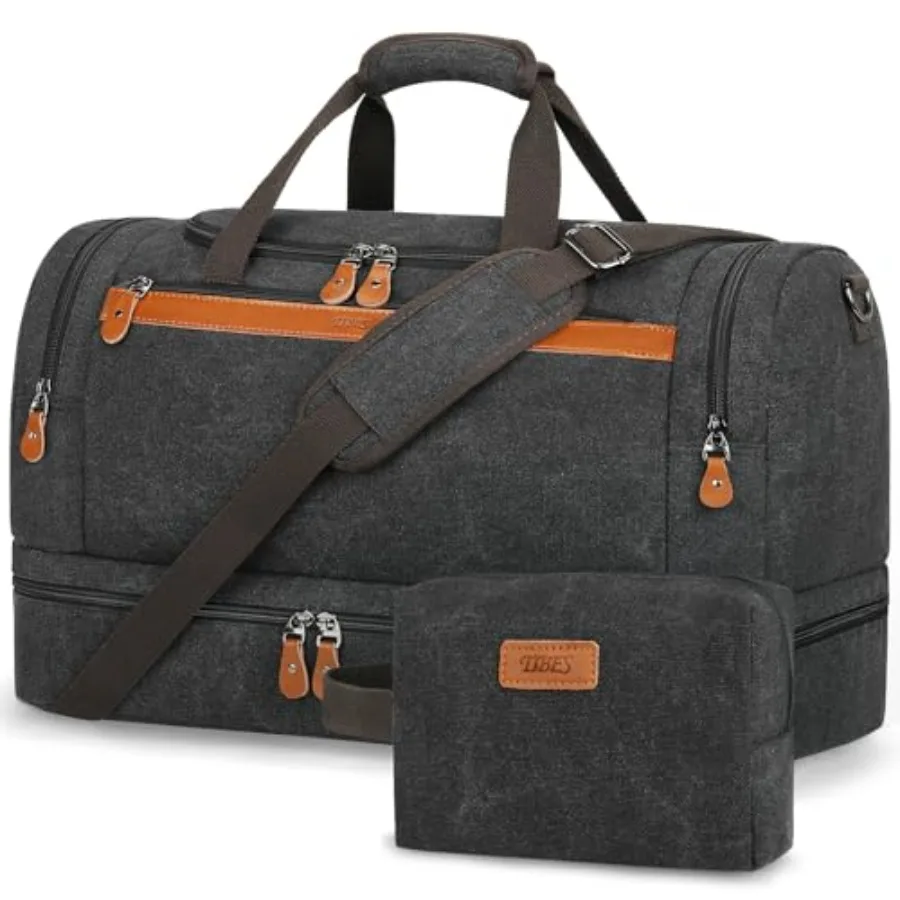 Duffle Bag for Travel, Expandable 50L Canvas Weekender Bag, Overnight Bag Travel Duffel Bag for Men Carry On Luggage with Remov
Duffle Bag for Travel, Expandable 50L Canvas Weekender Bag, Overnight Bag Travel Duffel Bag for Men Carry On Luggage with Remov