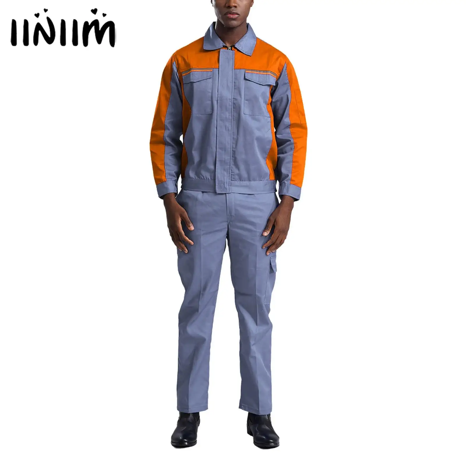 Adult Mechanics Food Factory Workwear Outfit Long Sleeve Coat And Pants Set Multi-pocket Dustproof Maintenance Workshop Uniform
Adult Mechanics Food Factory Workwear Outfit Long Sleeve Coat And Pants Set Multi-pocket Dustproof Maintenance Workshop Uniform