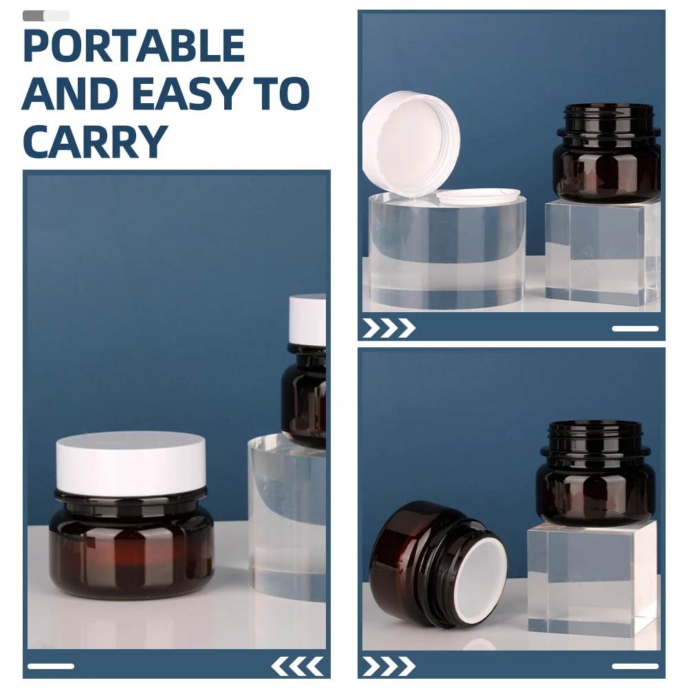 4pcs 50g Cream Jars Thick Wall Eye Containers Lotion Jar Travel Sample Plastic Small Jars With Lids Storage Makeup
4pcs 50g Cream Jars Thick Wall Eye Containers Lotion Jar Travel Sample Plastic Small Jars With Lids Storage Makeup