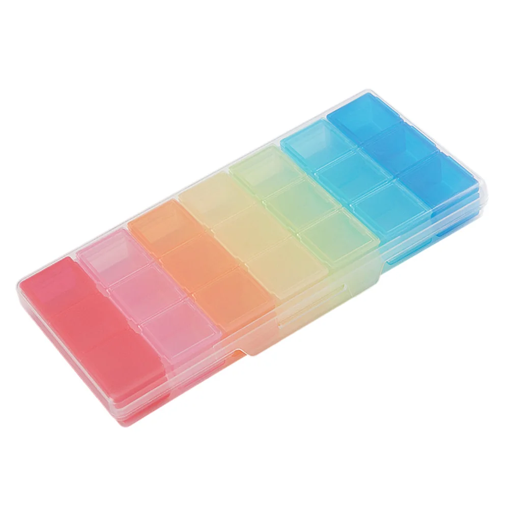 2Pcs Medicine Organizer Box 7 Days 21 Compartments Colorful Pill Case Portable Plastic Container for Family School
2Pcs Medicine Organizer Box 7 Days 21 Compartments Colorful Pill Case Portable Plastic Container for Family School