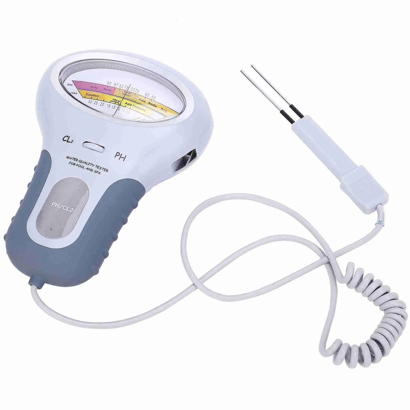PC-102B CL2 Chlorine & pH Water Tester for Pool & Spa - Accurate Quality Analyzer with Probe
PC-102B CL2 Chlorine & pH Water Tester for Pool & Spa - Accurate Quality Analyzer with Probe