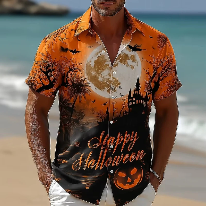 2025 New Men's Shirts Halloween Themed Shirt Button Shirt Short Sleeve Dark Punk Gothic Style Holiday Streetwear Harajuku Tops
2025 New Men's Shirts Halloween Themed Shirt Button Shirt Short Sleeve Dark Punk Gothic Style Holiday Streetwear Harajuku Tops