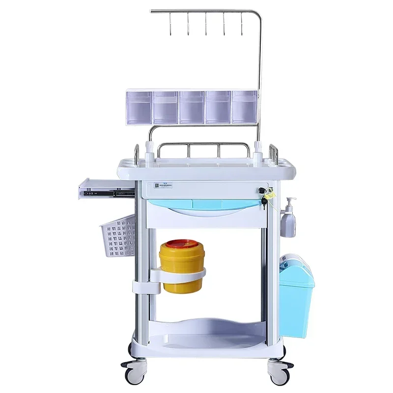 Hot SalesMultifunction Trolley Iv Drip Stand Claw Hook Table Guard ABS Trolley With Storage Drawer
Hot SalesMultifunction Trolley Iv Drip Stand Claw Hook Table Guard ABS Trolley With Storage Drawer