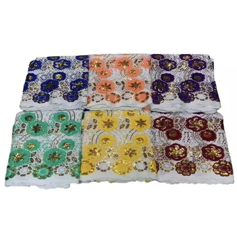 Guipure Lace Fabric 2023 High Quality Yellow/ White Water Soluble Guipure Cord Laces with Sequins for Wedding Party Dress
Guipure Lace Fabric 2023 High Quality Yellow/ White Water Soluble Guipure Cord Laces with Sequins for Wedding Party Dress