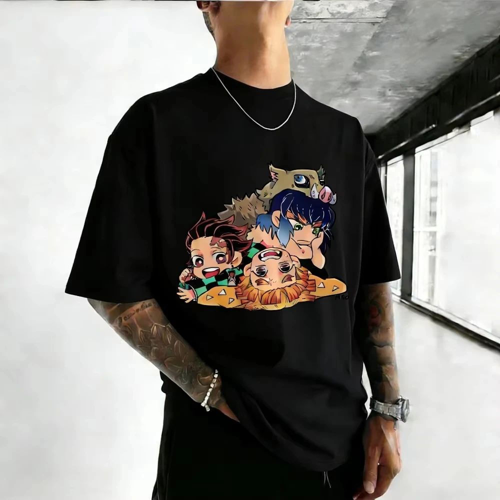 Men's and Women's Cotton T-Shirt - "Demon Slayer" 2026 Summer Anime Print Loose Family Short-Sleeved Shirt
Men's and Women's Cotton T-Shirt - "Demon Slayer" 2026 Summer Anime Print Loose Family Short-Sleeved Shirt