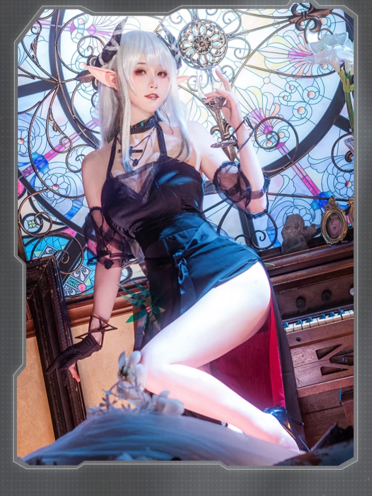 Mudrock Cosplay Game Arknights Costume Anime Women Black Dress Uniform Halloween Costumes Role Play Clothing Full Set Stock
Mudrock Cosplay Game Arknights Costume Anime Women Black Dress Uniform Halloween Costumes Role Play Clothing Full Set Stock