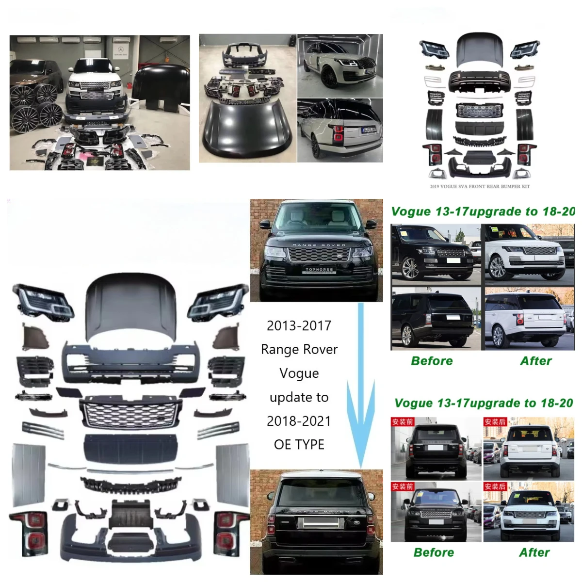 Dream Garage SVO/SVA/OE Facelift Bodykit Conversion Kit Body Kit For L405 Vogue 2013 2014 2015 2016 2017 To 2018 201
Dream Garage SVO/SVA/OE Facelift Bodykit Conversion Kit Body Kit For L405 Vogue 2013 2014 2015 2016 2017 To 2018 201