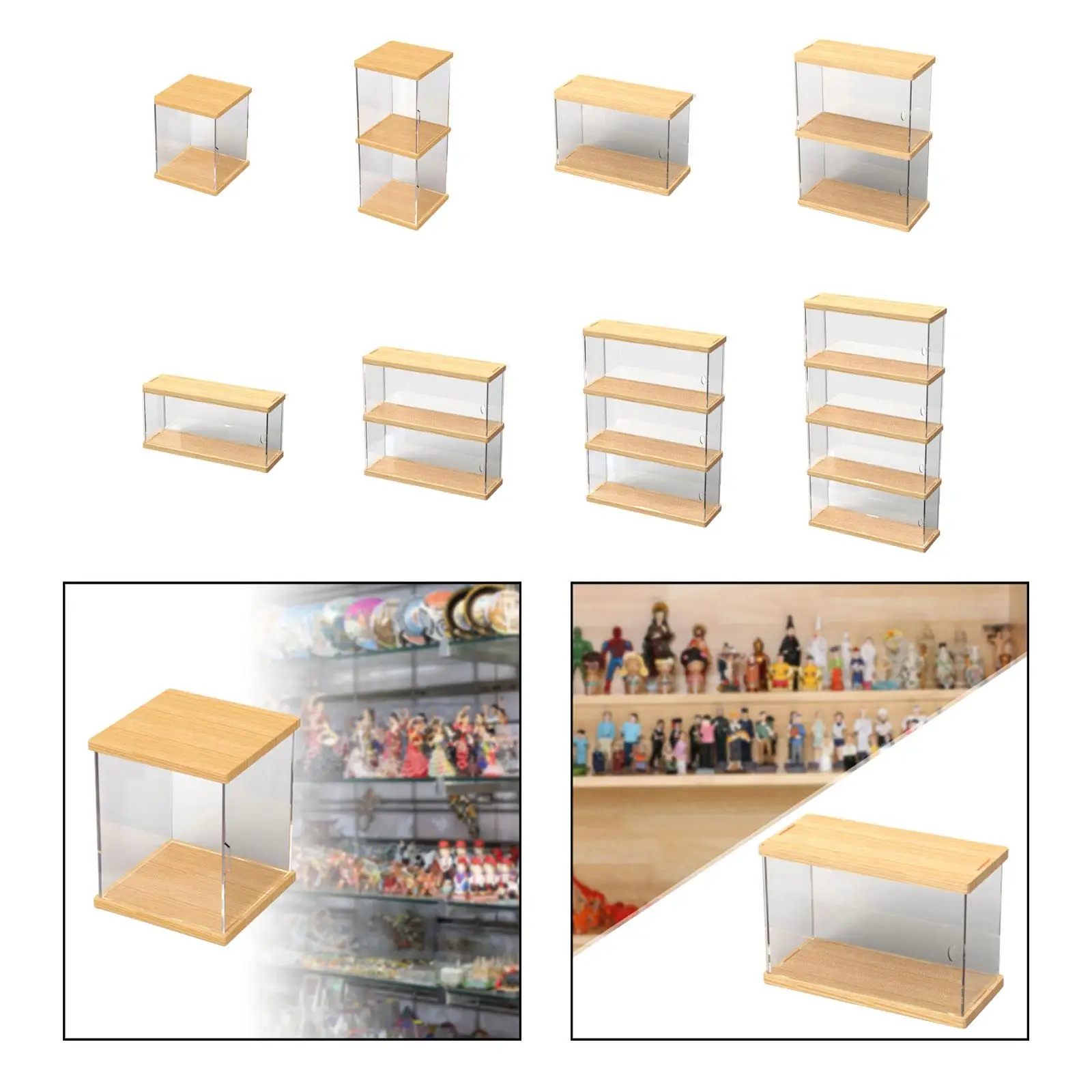 Clear Display Case for Collectibles Miniature Figurines Statue Countertop Cube Showcase Storage Box Action Figure Display Case
Clear Display Case for Collectibles Miniature Figurines Statue Countertop Cube Showcase Storage Box Action Figure Display Case