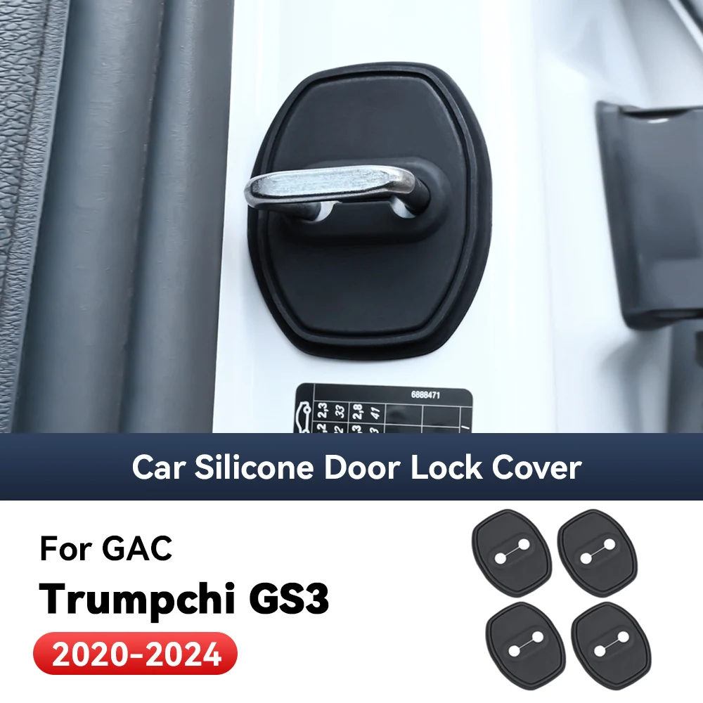 4pcs Car Decorat Accessories Silicone Protecte Auto Door Lock Latch Shock Absorber Cover For GAC Trumpchi GS3 2020-2024
4pcs Car Decorat Accessories Silicone Protecte Auto Door Lock Latch Shock Absorber Cover For GAC Trumpchi GS3 2020-2024