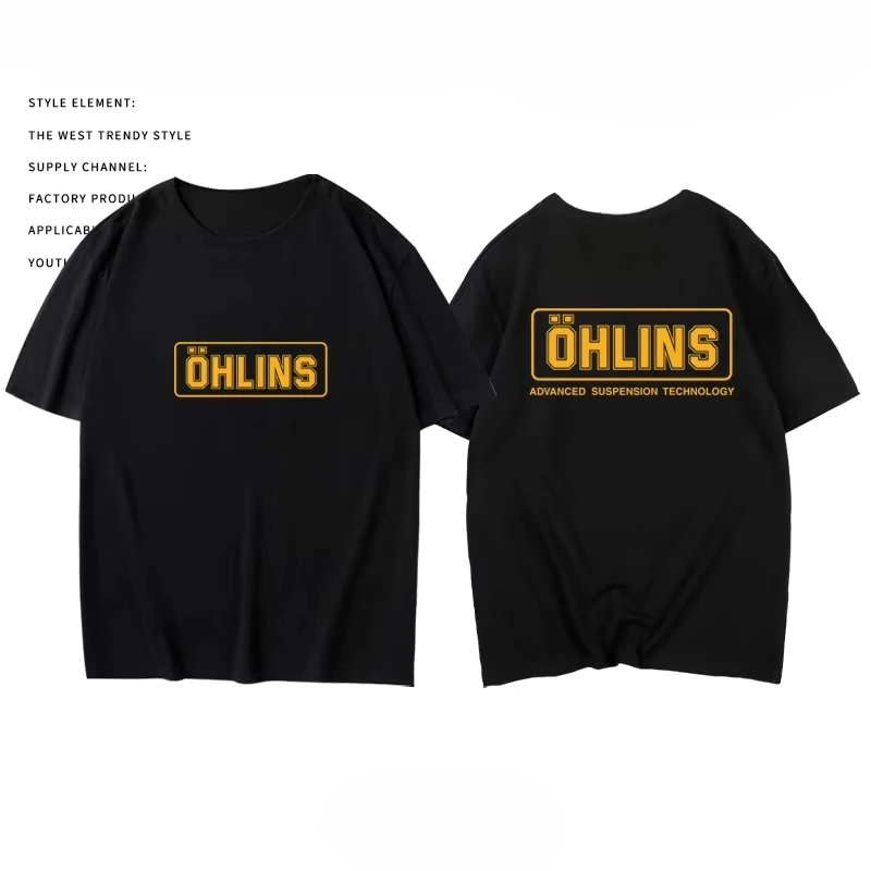 2025 New O Hlins Bicycle Shockproof Print Breathable and Absorbent Short Sleeve Men's and Women's Motorcycle Cycling T-shirt Tee
2025 New O Hlins Bicycle Shockproof Print Breathable and Absorbent Short Sleeve Men's and Women's Motorcycle Cycling T-shirt Tee