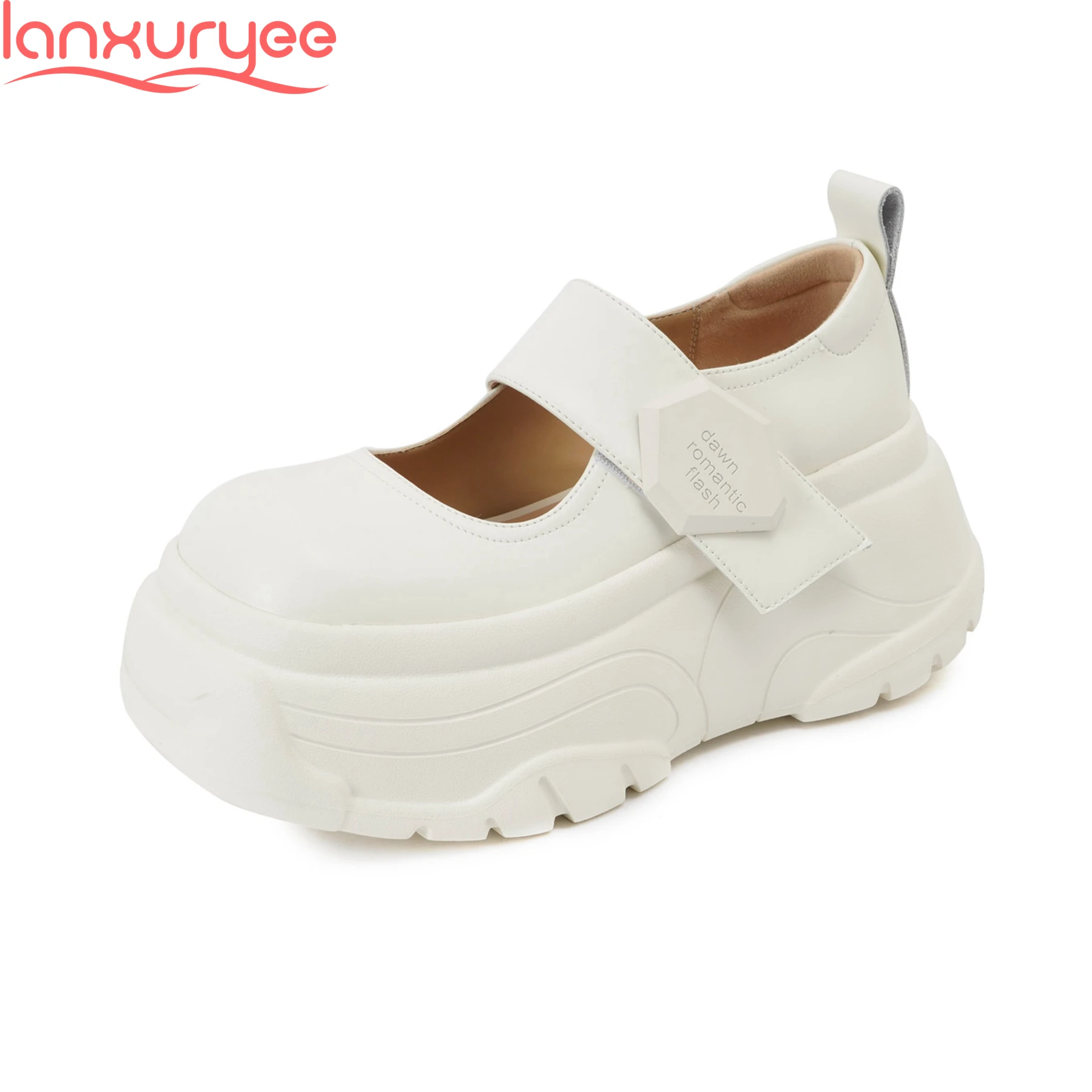 Lanxuryee Cow Leather Elegant Shallow Thick Bottom Mary Janes Autumn Spring Shoes Platform Luxury Increasing Dating Women Pumps
Lanxuryee Cow Leather Elegant Shallow Thick Bottom Mary Janes Autumn Spring Shoes Platform Luxury Increasing Dating Women Pumps