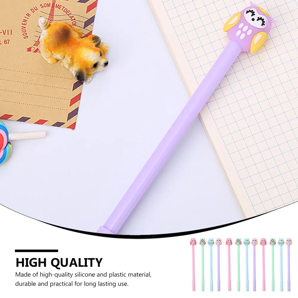 12Pcs Owl Roller Pens Gel Ink Technology Soft Touch Silicone Plastic Body Adorable Design Perfect Writing Experience Office
12Pcs Owl Roller Pens Gel Ink Technology Soft Touch Silicone Plastic Body Adorable Design Perfect Writing Experience Office