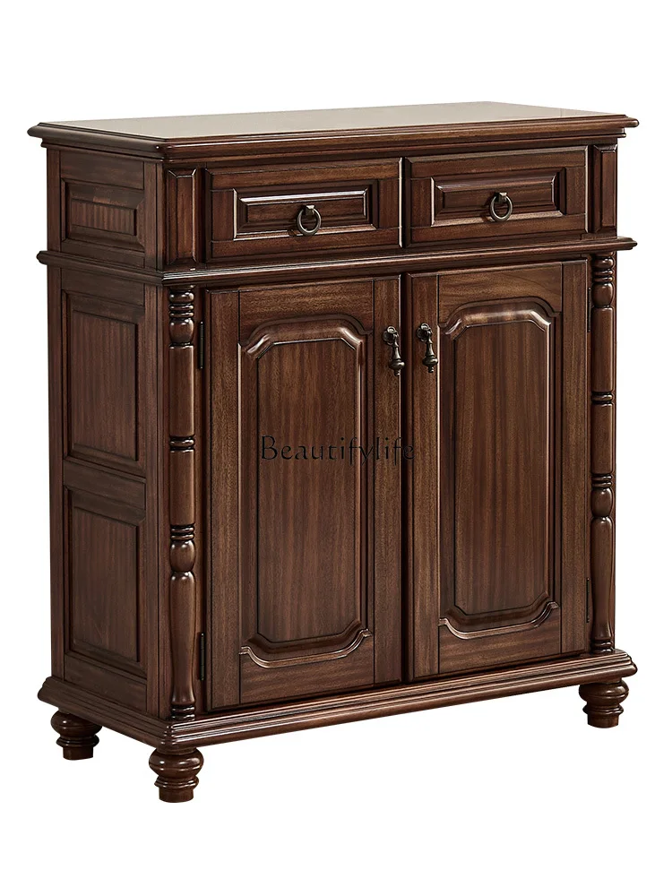 American Style Solid Wood Shoe Cabinet Pure Solid Wood Household Entrance Living Room Entrance Hall Storage Cabinet
American Style Solid Wood Shoe Cabinet Pure Solid Wood Household Entrance Living Room Entrance Hall Storage Cabinet