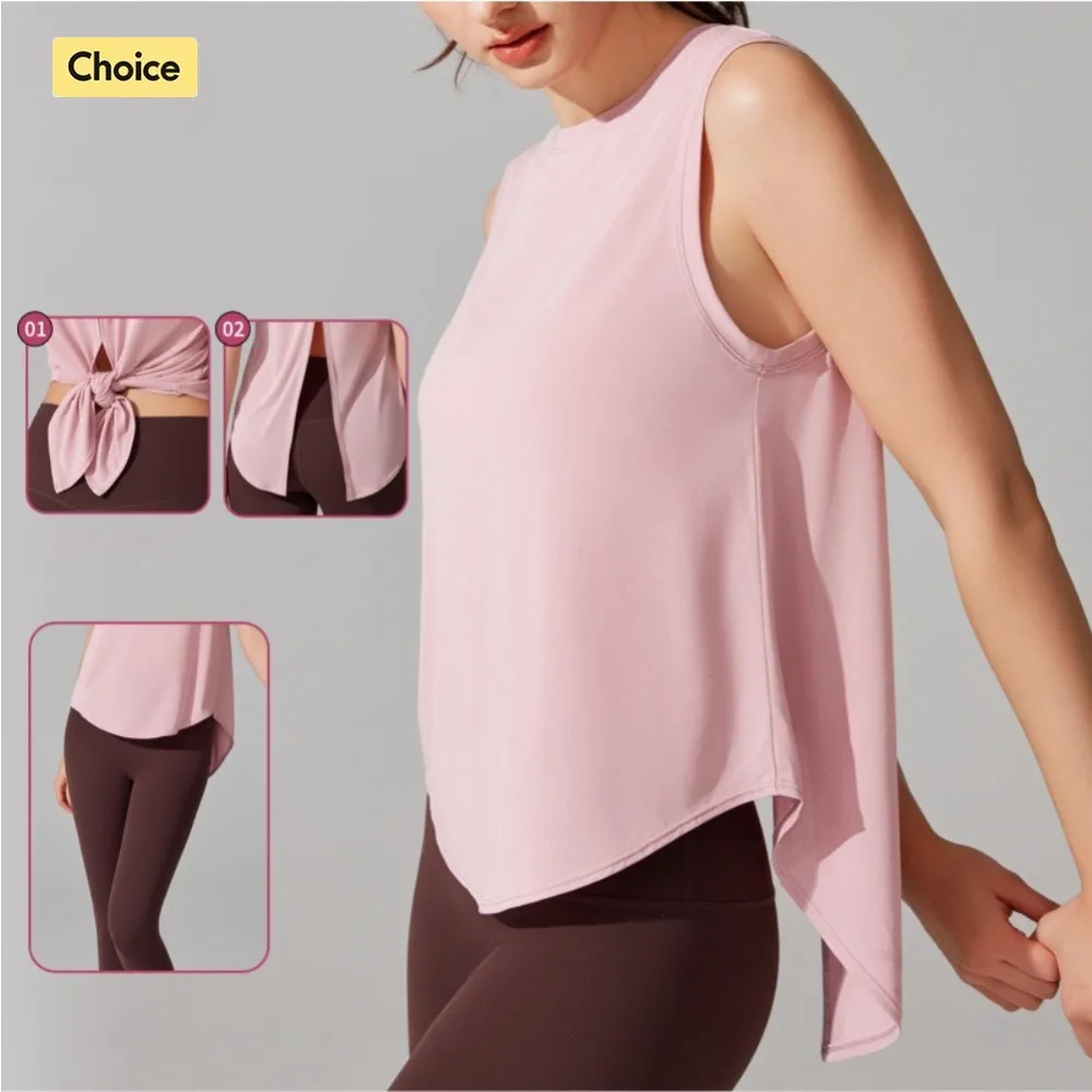 Women's Sleeveless Sports Tank Top: Oversized Yoga Shirt with Open Back for Running, Gym & Summer Workouts – Loose-Fit Tee
Women's Sleeveless Sports Tank Top: Oversized Yoga Shirt with Open Back for Running, Gym & Summer Workouts – Loose-Fit Tee