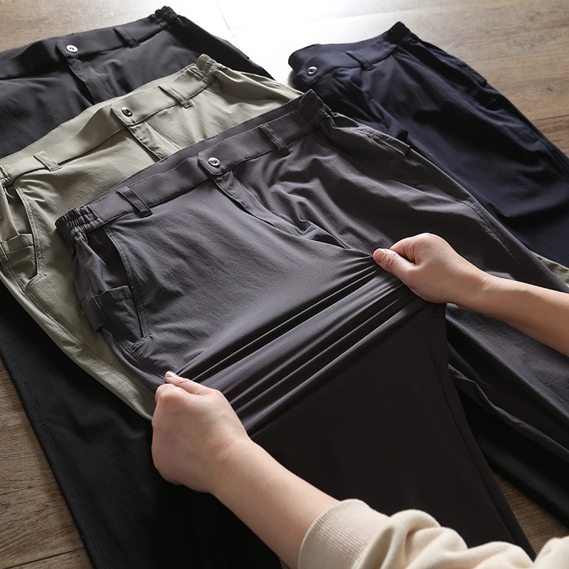 Ultra-Thin Breathable Outdoor Men's Casual Pants f Elastic Waist Straight Leg Spring Summer New Sle Faion Urban Sle
Ultra-Thin Breathable Outdoor Men's Casual Pants f Elastic Waist Straight Leg Spring Summer New Sle Faion Urban Sle