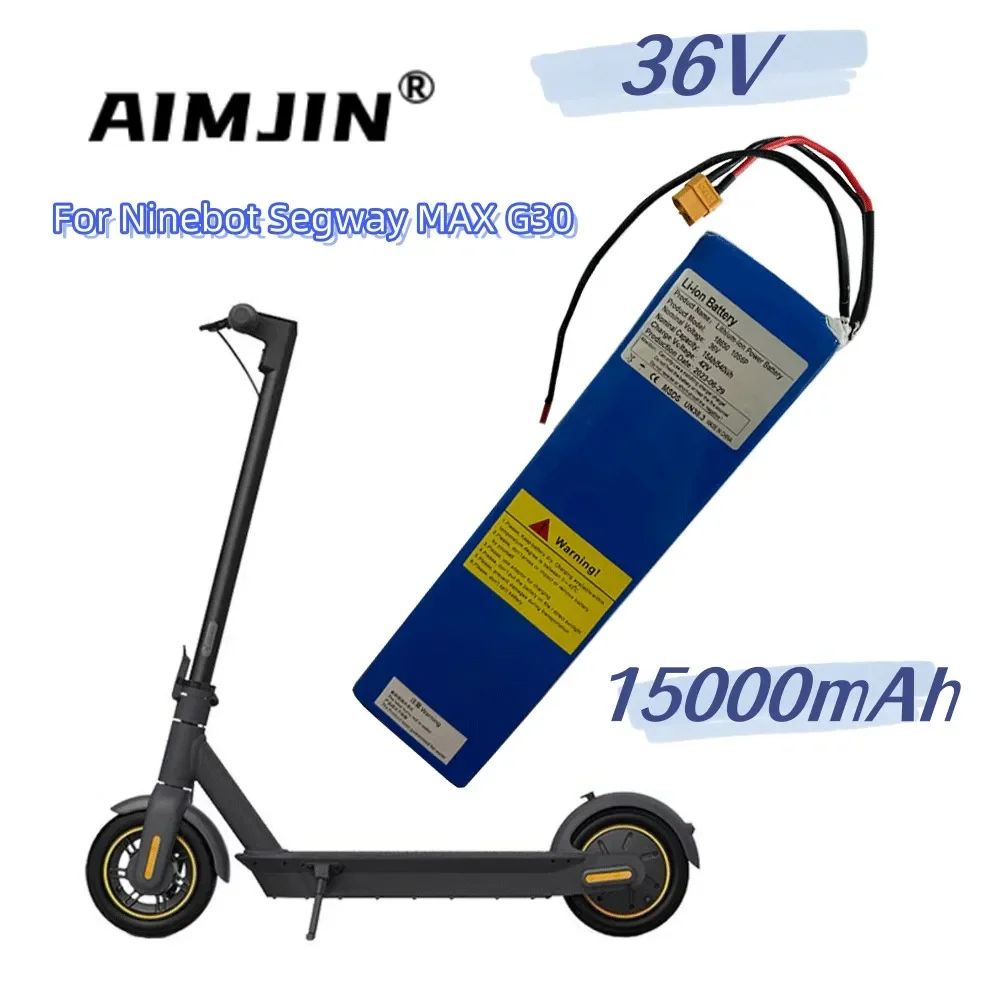NEW 36V 15AH 540wh 18650 Li-ion High-quality Battery Pack For Segway Ninebot MAX G30 Electric Scooter Special Battery
NEW 36V 15AH 540wh 18650 Li-ion High-quality Battery Pack For Segway Ninebot MAX G30 Electric Scooter Special Battery