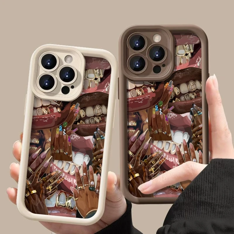 Personalized Ring Gold Teeth Pattern Print Shockproof Phone Case For Xiaomi Poco X7 F6 F5 X6 X5 M6 Pro X3 F3 Shockproof Cover
Personalized Ring Gold Teeth Pattern Print Shockproof Phone Case For Xiaomi Poco X7 F6 F5 X6 X5 M6 Pro X3 F3 Shockproof Cover