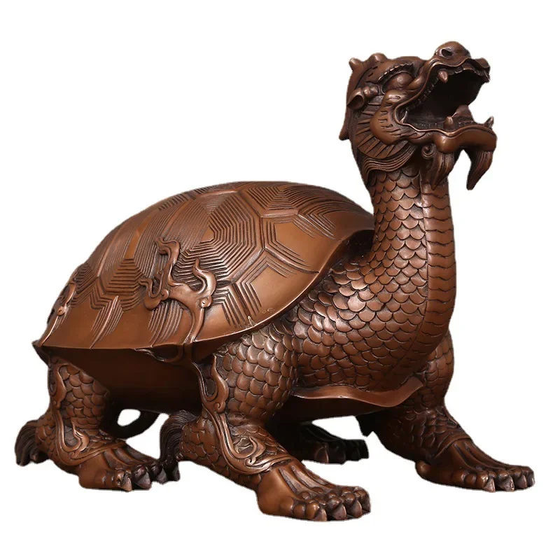 Copper dragon turtle ornament home office desktop crafts faucet turtle ornament opening gift
Copper dragon turtle ornament home office desktop crafts faucet turtle ornament opening gift