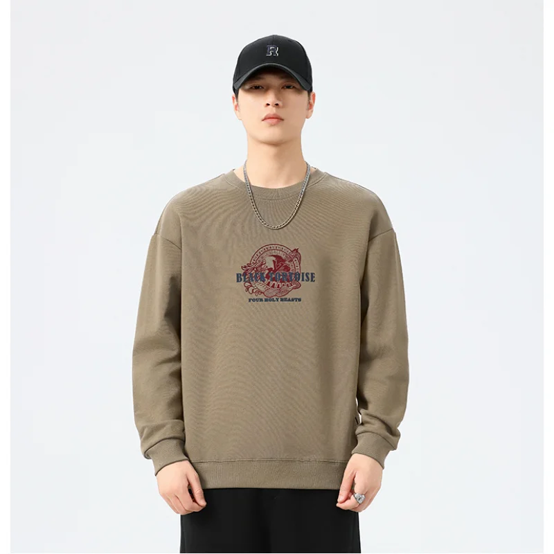 2024 autumn pure cotton hoodie men's Chinese style printed loose elastic trend casual fashion high-end long sleeved shirt
2024 autumn pure cotton hoodie men's Chinese style printed loose elastic trend casual fashion high-end long sleeved shirt