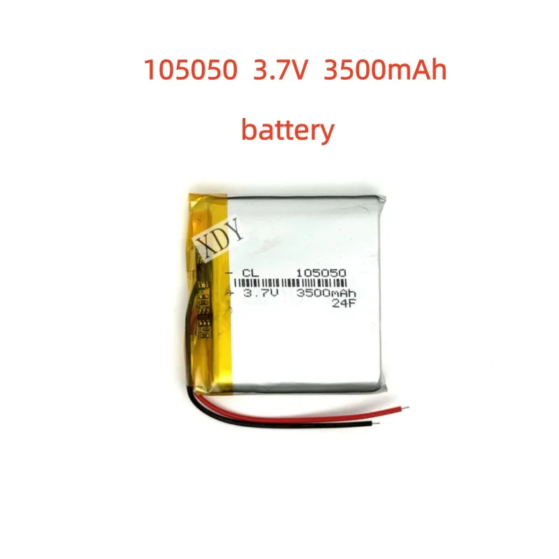 105050 3.7V 3500mAh Lithium Polymer LiPo Rechargeable Battery for MP3 GPS PSP Power Bank Bluetooth Speaker Leads High Quality
105050 3.7V 3500mAh Lithium Polymer LiPo Rechargeable Battery for MP3 GPS PSP Power Bank Bluetooth Speaker Leads High Quality