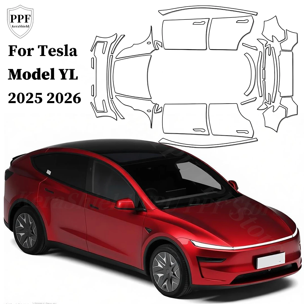 For Tesla Model Y L 2025 2026 Car Pre-cut PPF TPU Paint Protection Film Anti-Scratch Clear Bra Repairable Resistant Invisible
For Tesla Model Y L 2025 2026 Car Pre-cut PPF TPU Paint Protection Film Anti-Scratch Clear Bra Repairable Resistant Invisible