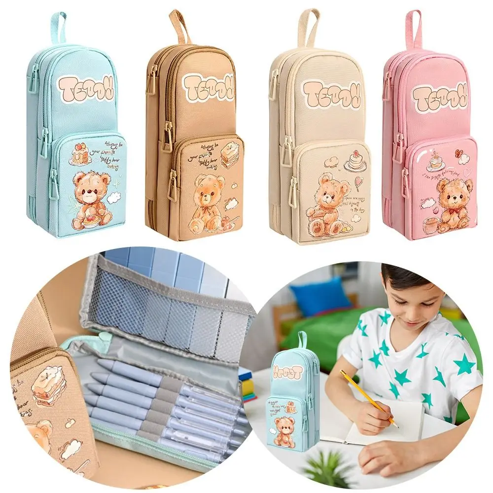 New Cake Bear Pencil Case Large Capacity Multi-layer Pen Bag Waterproof with Handle Stationery Storage Pouch
New Cake Bear Pencil Case Large Capacity Multi-layer Pen Bag Waterproof with Handle Stationery Storage Pouch