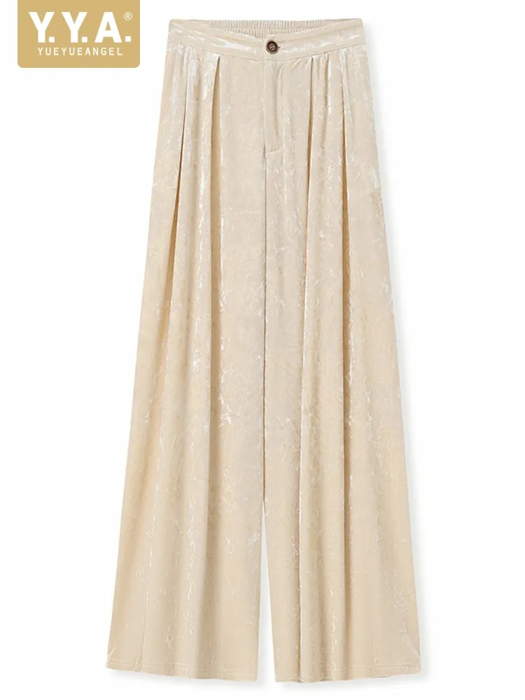 Autumn Office Women Work Solid Color Loose Fit Wide Leg Pants High Waist Line Floor Length Trousers Breathable Suit Ladies Pants
Autumn Office Women Work Solid Color Loose Fit Wide Leg Pants High Waist Line Floor Length Trousers Breathable Suit Ladies Pants