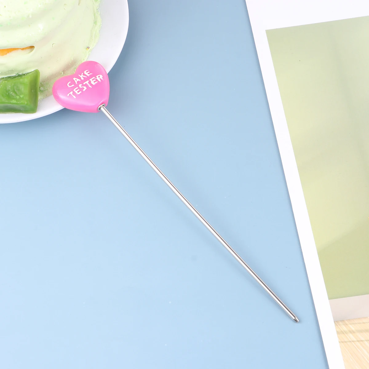 2pcs Stainless Steel Cake Tester Chic Biscuits Baking Test Needle DIY Baking Tool for Cake Bread Muffin Testing (Heart Pattern)
2pcs Stainless Steel Cake Tester Chic Biscuits Baking Test Needle DIY Baking Tool for Cake Bread Muffin Testing (Heart Pattern)